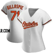 Logan Gillaspie Women's Baltimore Orioles White Authentic Home Jersey