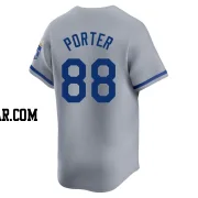 Logan Porter Youth Kansas City Royals Gray Limited Away Jersey