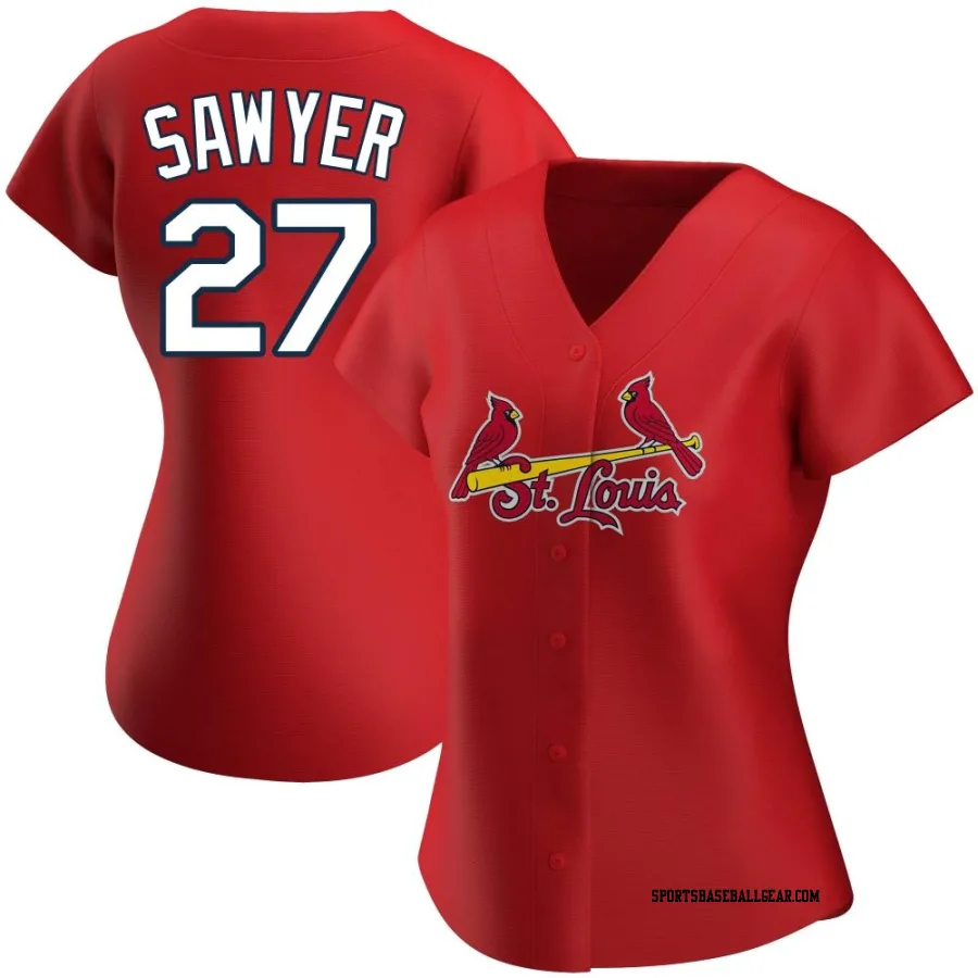 Logan Sawyer Women's St. Louis Cardinals Red Authentic Alternate Jersey