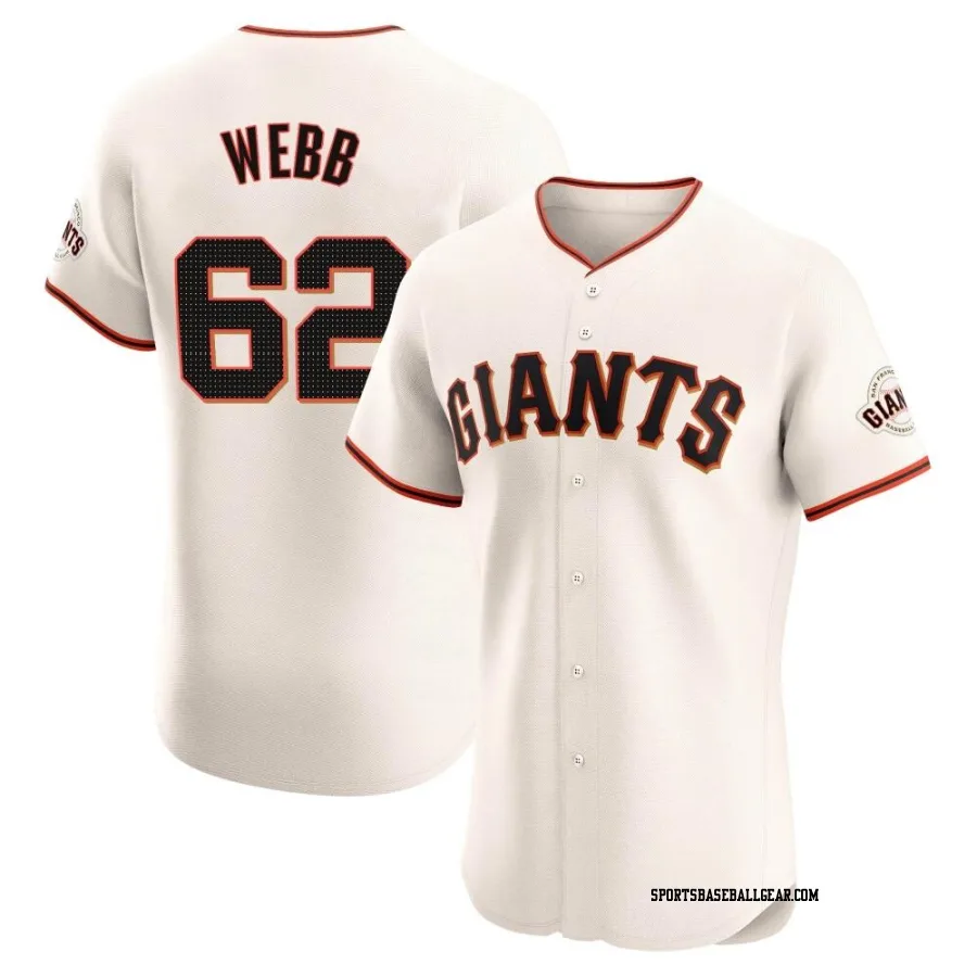 Logan Webb Men's San Francisco Giants Cream Elite Home Jersey