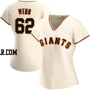 Logan Webb Women's San Francisco Giants Cream Authentic Home Jersey