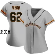 Logan Webb Women's San Francisco Giants Gray Authentic Road Jersey