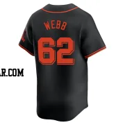 Logan Webb Youth San Francisco Giants Black Limited Alternate Jersey