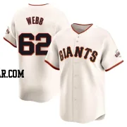 Logan Webb Youth San Francisco Giants Cream Limited Home Jersey