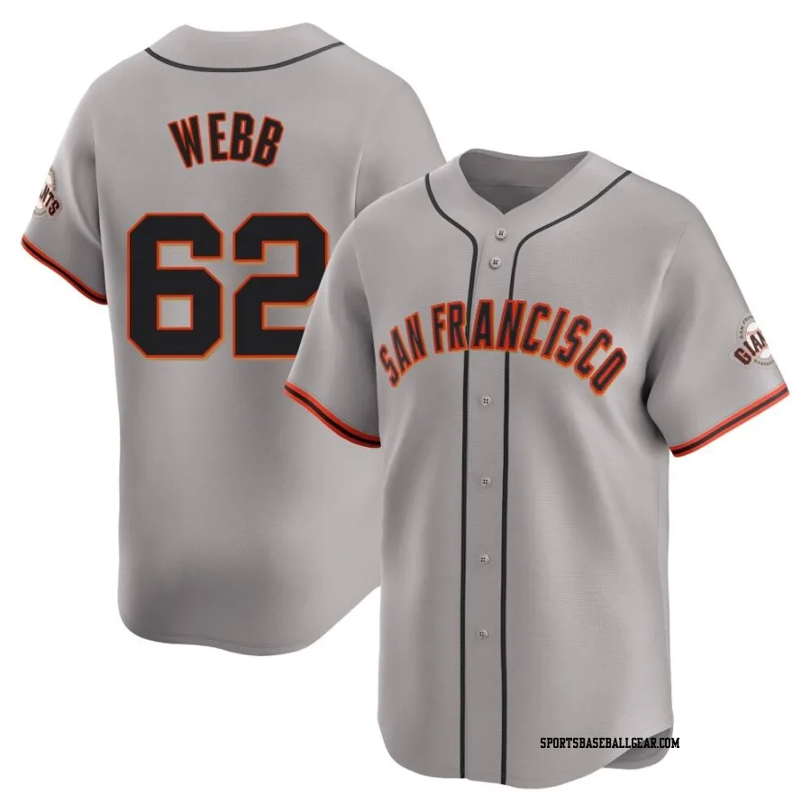 Logan Webb Youth San Francisco Giants Gray Limited Away Jersey