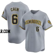 Lorenzo Cain Men's Milwaukee Brewers Gray Limited Away Jersey