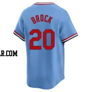 Lou Brock Youth St. Louis Cardinals Light Blue Limited Cooperstown Collection Jersey