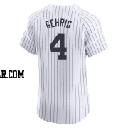 Lou Gehrig Men's New York Yankees White Elite Home Jersey