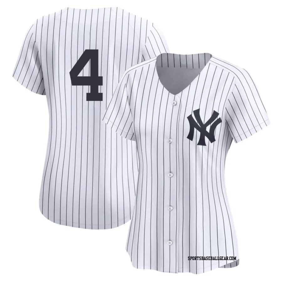 Lou Gehrig Women's New York Yankees White Limited Yankee Home 2nd Jersey