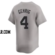 Lou Gehrig Youth New York Yankees Gray Limited Away Jersey