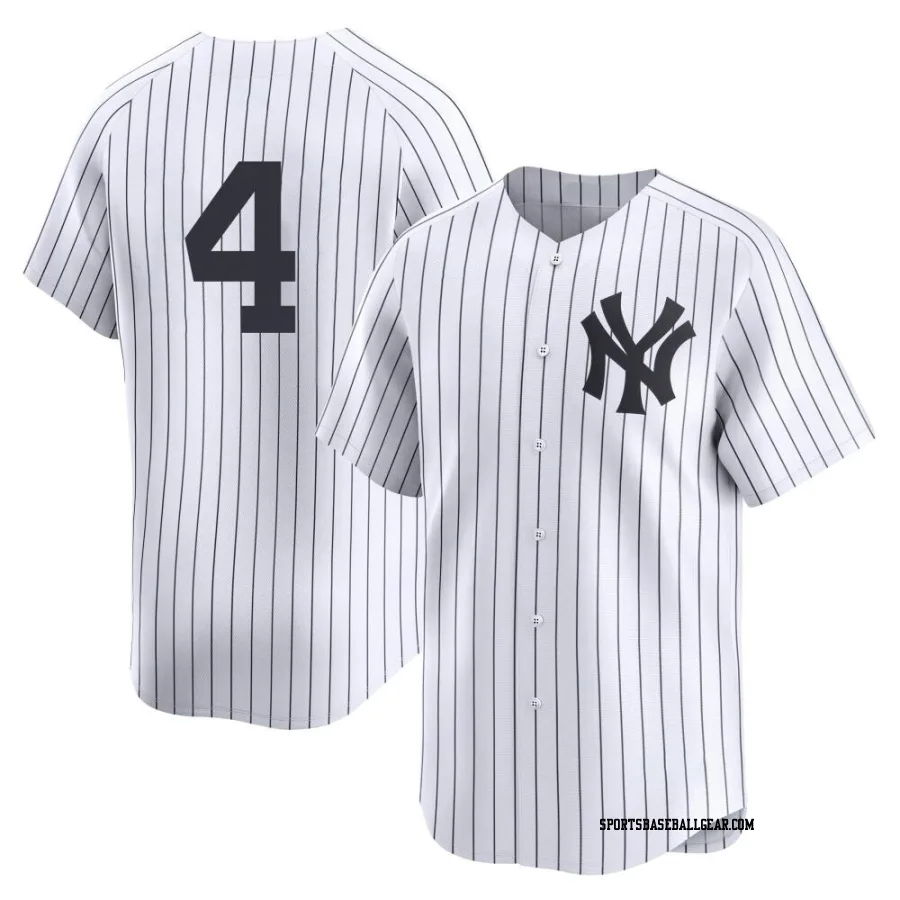 Lou Gehrig Youth New York Yankees White Limited Yankee Home 2nd Jersey