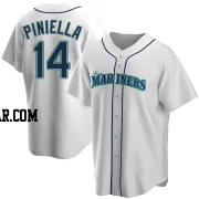 Lou Piniella Men's Seattle Mariners White Replica Home Jersey