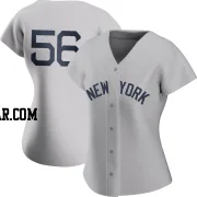 Lou Trivino Women's New York Yankees Gray Authentic 2021 Field of Dreams Jersey