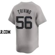 Lou Trivino Youth New York Yankees Gray Limited Away Jersey