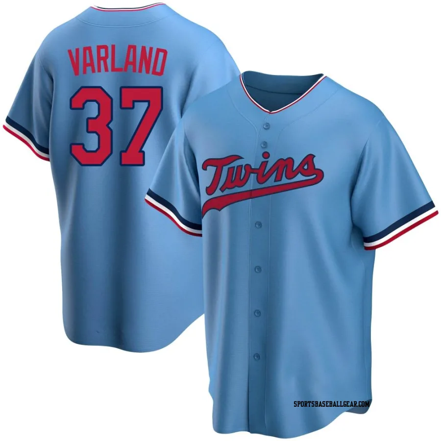 Louie Varland Men's Minnesota Twins Light Blue Replica Alternate Jersey