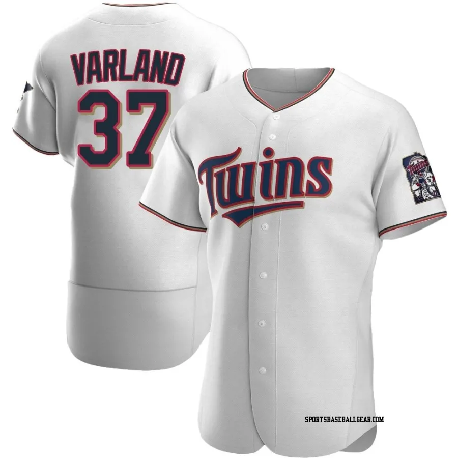 Louie Varland Men's Minnesota Twins White Authentic Home Jersey