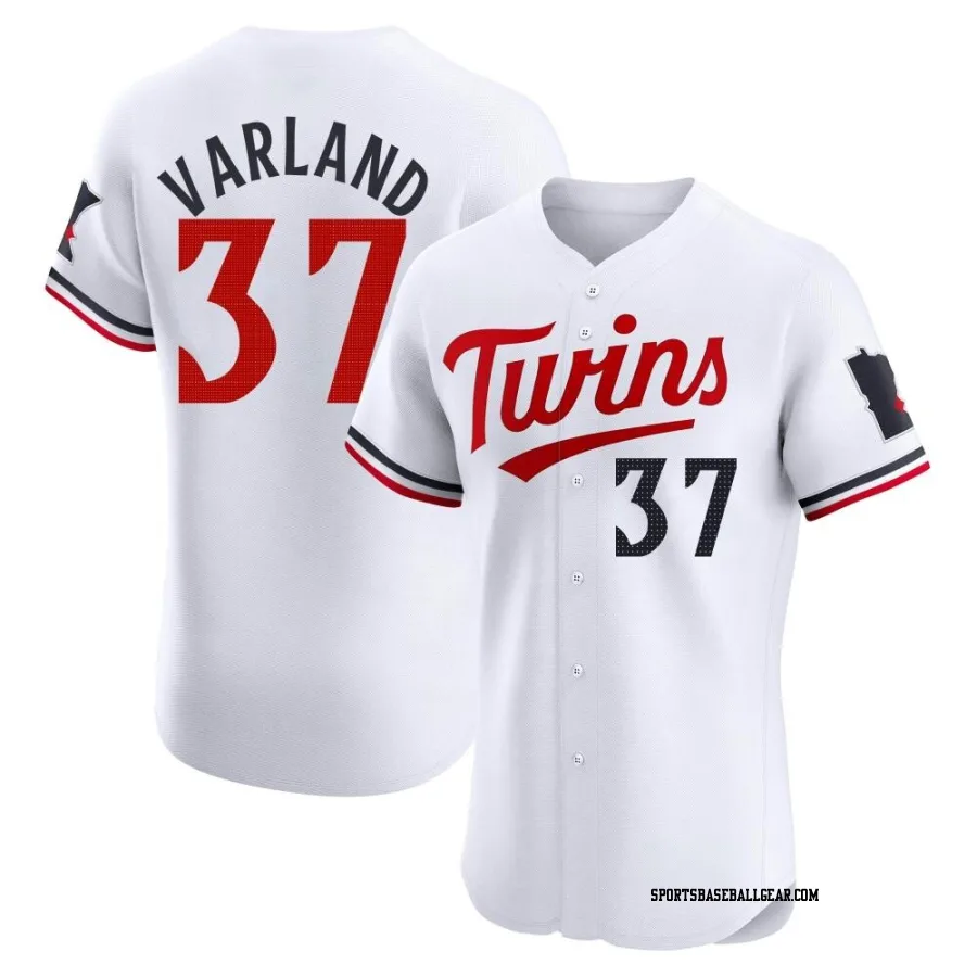 Louie Varland Men's Minnesota Twins White Elite Home Jersey