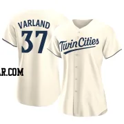 Louie Varland Women's Minnesota Twins Cream Authentic Alternate Jersey