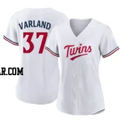 Louie Varland Women's Minnesota Twins White Authentic Home Jersey