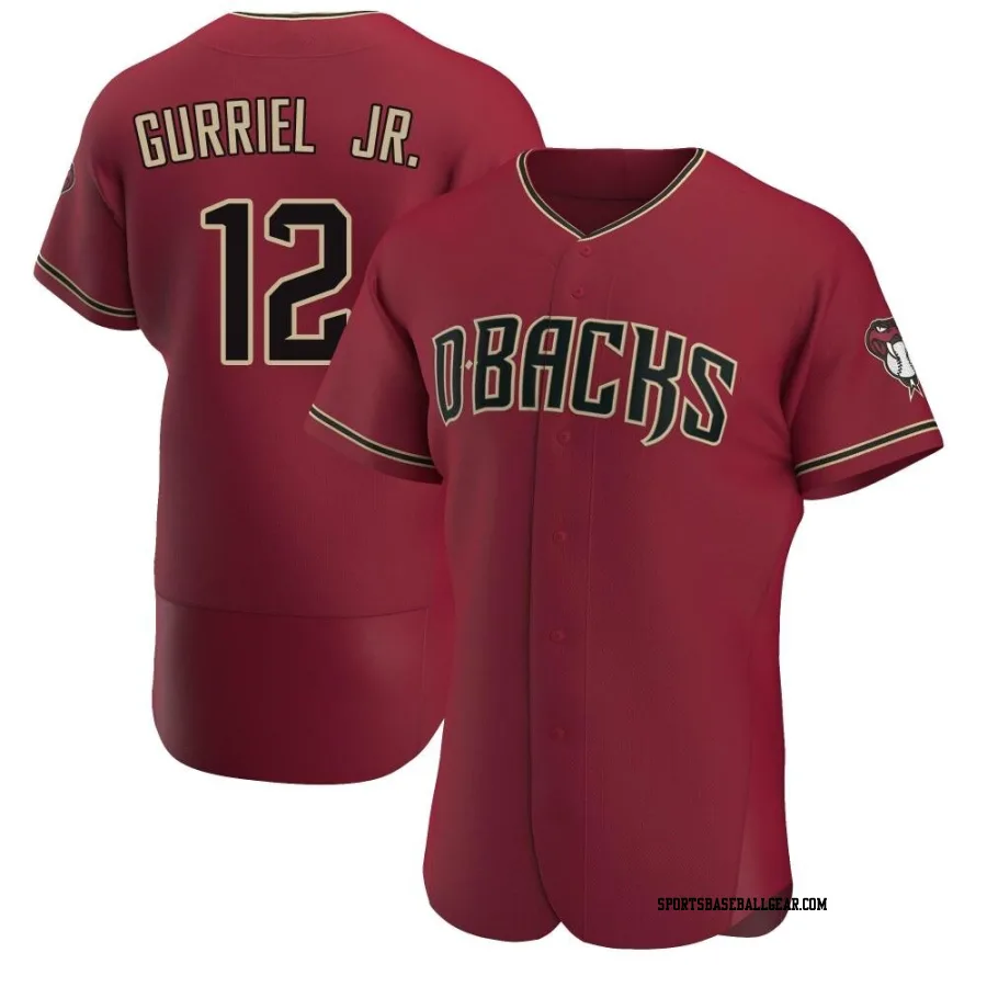 Lourdes Gurriel Jr. Men's Arizona Diamondbacks Authentic Crimson Alternate Jersey