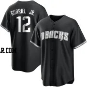 Lourdes Gurriel Jr. Men's Arizona Diamondbacks Black/White Replica Jersey