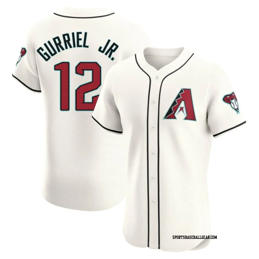 Lourdes Gurriel Jr. Men's Arizona Diamondbacks Cream Elite Home Jersey