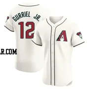 Lourdes Gurriel Jr. Men's Arizona Diamondbacks Cream Elite Home Patch Jersey