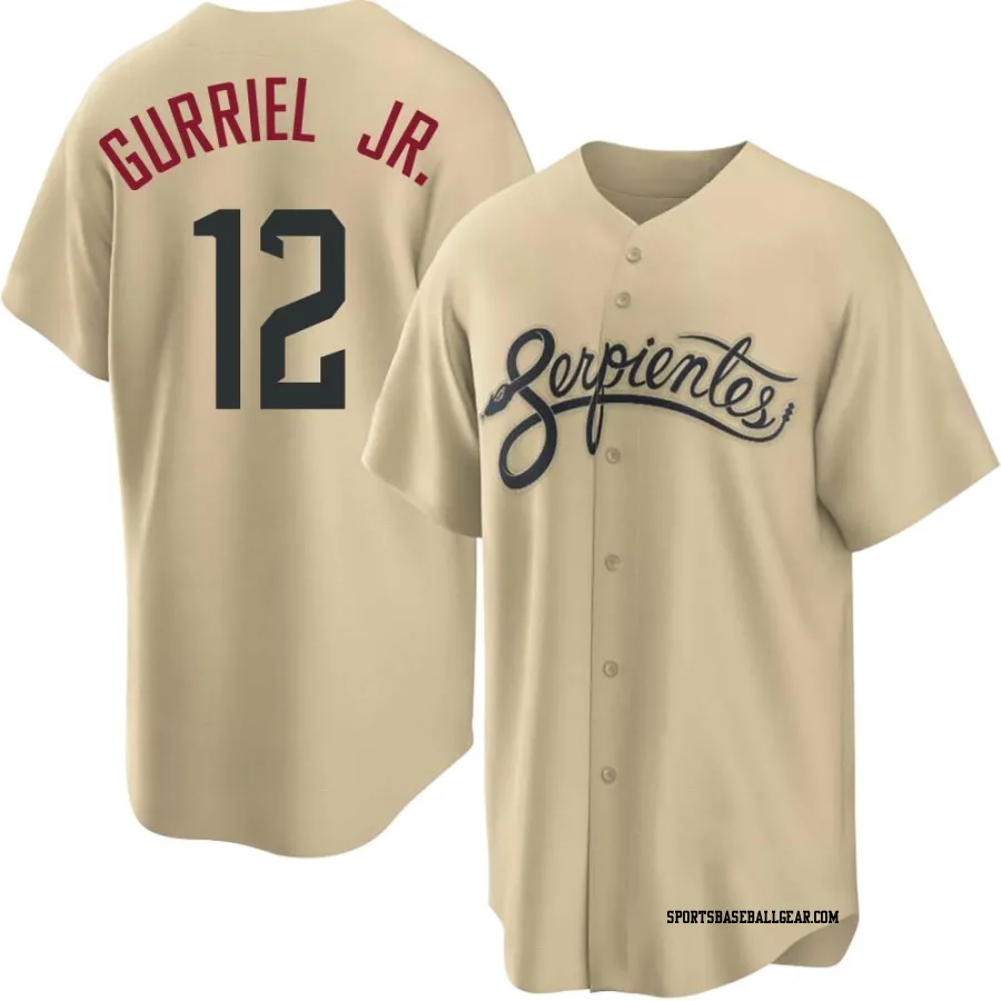 Lourdes Gurriel Jr. Men's Arizona Diamondbacks Gold Replica 2021 City Connect Cool Base Jersey