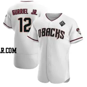 Lourdes Gurriel Jr. Men's Arizona Diamondbacks White Authentic Crimson Home 2023 World Series Jersey