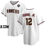 Lourdes Gurriel Jr. Men's Arizona Diamondbacks White Replica Home 2023 World Series Jersey