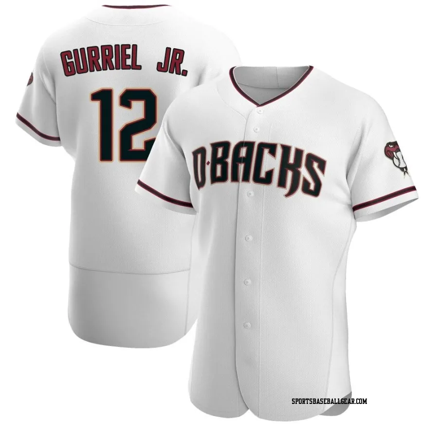 Lourdes Gurriel Jr. Men's Arizona Diamondbacks White/Crimson Authentic Home Jersey