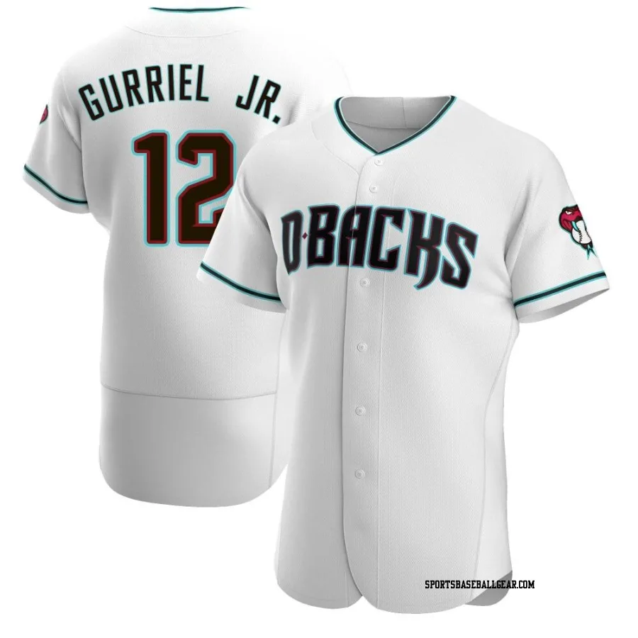 Lourdes Gurriel Jr. Men's Arizona Diamondbacks White/Teal Authentic Alternate Jersey