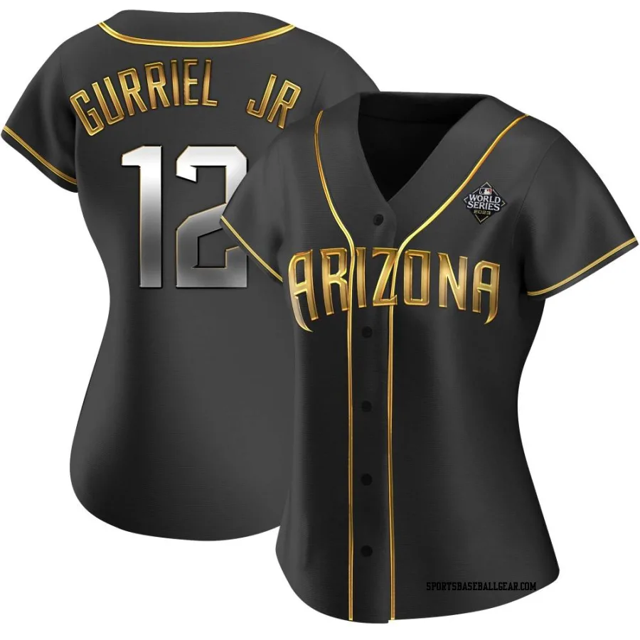 Lourdes Gurriel Jr. Women's Arizona Diamondbacks Black Golden Replica Alternate 2023 World Series Jersey