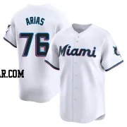 Luarbert Arias Men's Miami Marlins White Limited Home Jersey