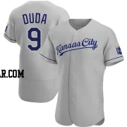 Lucas Duda Men's Kansas City Royals Gray Authentic Road Jersey