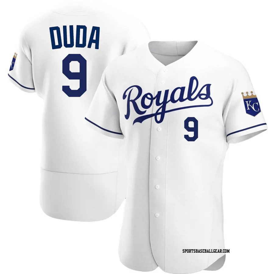 Lucas Duda Men's Kansas City Royals White Authentic Home Jersey