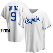 Lucas Duda Men's Kansas City Royals White Replica Home Jersey