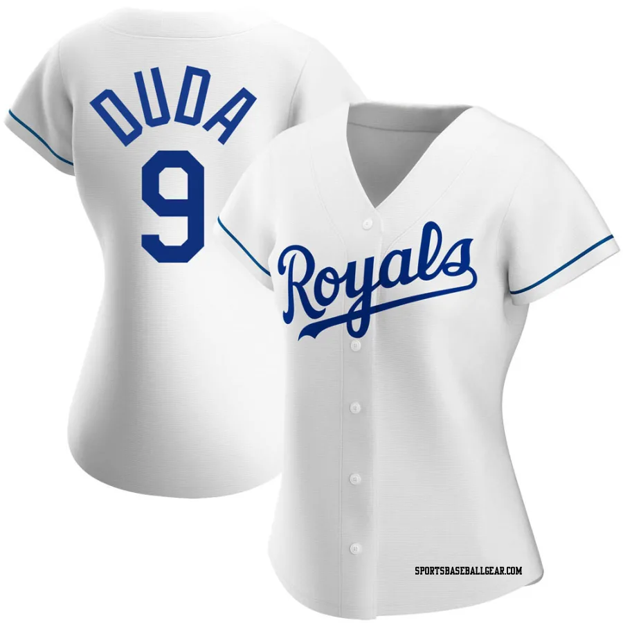 Lucas Duda Women's Kansas City Royals White Authentic Home Jersey