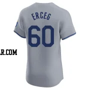 Lucas Erceg Men's Kansas City Royals Gray Elite Road Jersey