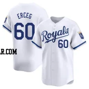 Lucas Erceg Men's Kansas City Royals White Limited Home Jersey