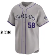 Lucas Gilbreath Men's Colorado Rockies Gray Limited Road Jersey