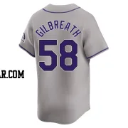 Lucas Gilbreath Men's Colorado Rockies Gray Limited Road Jersey