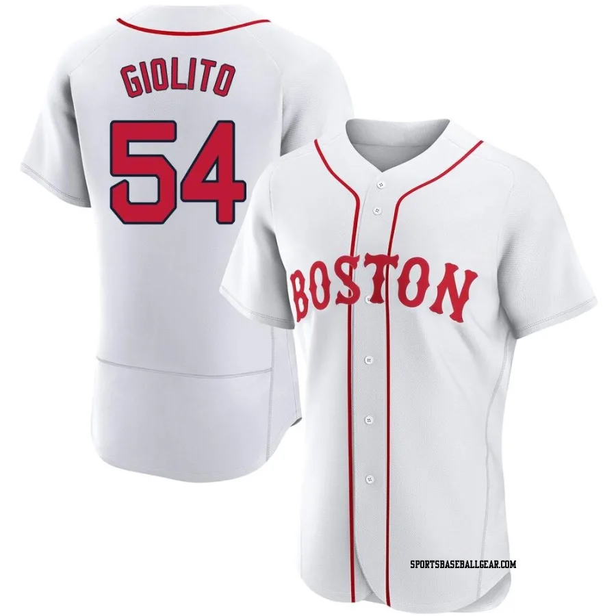 Lucas Giolito Men's Boston Red Sox White Authentic 2021 Patriots' Day Jersey