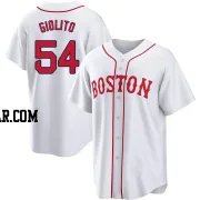 Lucas Giolito Men's Boston Red Sox White Replica 2021 Patriots' Day Jersey