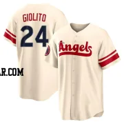 Lucas Giolito Men's Los Angeles Angels Cream Replica 2022 City Connect Jersey