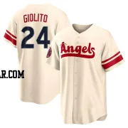 Lucas Giolito Youth Los Angeles Angels Cream Replica 2022 City Connect Jersey