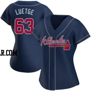 Lucas Luetge Women's Atlanta Braves Navy Authentic Alternate Jersey