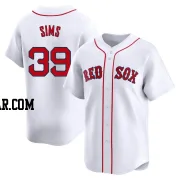 Lucas Sims Men's Boston Red Sox White Limited Home Jersey