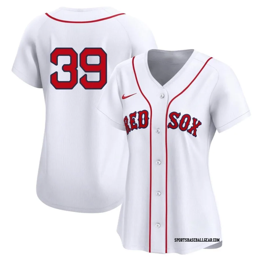 Lucas Sims Women's Boston Red Sox White Limited 2nd Home Jersey