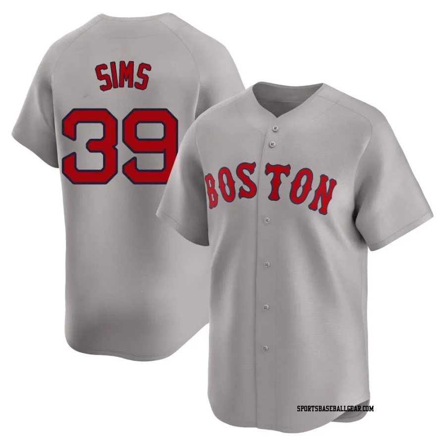 Lucas Sims Youth Boston Red Sox Gray Limited Away Jersey